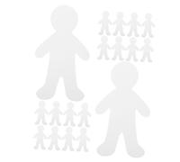 Angoily 40pcs Blank Paper Doll Cutouts for DIY Craft Unfinished Cardboard Person Shapes for Classroom Art Projects Preschool Fine Motor Skill Development Collaborative Decoration Supplies