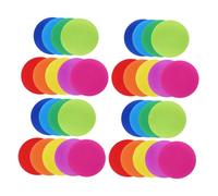 Angoily 40pcs Circle Floor Sitting Carpet Markers Carpet Spots for Classroom Preschool Group Activities Non Damaging Rug Dots Enhance Coordination and Active Play