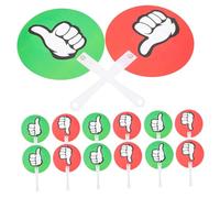 Angoily 40pcs Double Sided Yes No Voting Paddles for Classroom Interaction Plastic Board Voting Signs with Thumbs Reusable Teacher Supplies for Student Participation