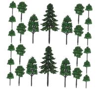 Angoily 40pcs Miniature Model Trees for Diorama Scenery Fade Resistant Mixed Landscape Trees for Railroad Dollhouse and Sand Table Micro Landscape Projects