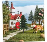 Angoily 40pcs Miniature Model Trees Mixed Realistic Plastic Landscape Trees for DIY Train Railway Scenery Dollhouse Micro Landscape Craft Decorations