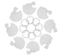 Angoily 40pcs Sublimation Keychain Blanks Helmet Design Fiberboard Crafting Tags for DIY Heat Transfer Lightweight Ornament Pendants for Gifts and Souvenirs