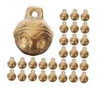 Angoily 40pcs Vintage Copper Jingle Bells Charms for DIY Crafting Handmade Polished Bell Pendants for Bracelets Necklaces Pet Collars Home and Holiday Decorations