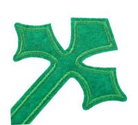 Angoily 45pcs Multicolor Cross Embroidery Applique Patches Sew for DIY Clothing Jackets Backpacks Hats Unique Faith-Inspired Decorative Badges for Christmas Party Festival Accessories