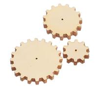 Angoily 45pcs Wooden Gears Craft Unfinished Wood Circles for DIY Painting Steampunk Design Educational Stem for Creative Art Projects