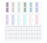 Angoily 480pcs Categorized Writing Index Stickers Light Index Tabs for Notebook and Planner Sticky Tabs for Book Annotation and Page Marking Academic Use