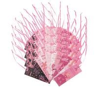 Angoily 48Pcs Motivational Quote Bookmarks with Laminated Pink Ribbon String, Breast Cancer Awareness Book Accessories for Women, Inspirational Reading Page Markers for Fundraisers and