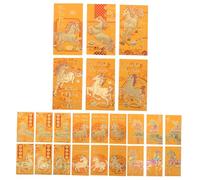 Angoily 48pcs Vietnamese Red Envelopes Horse Year Lunar Year Lucky Money Packets with Prosperity Horse Motifs for Spring Festival Celebrations Traditional and Modern Design