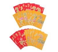 Angoily 48pcs Zodiac New Year Red Package Festival Red Envelope Chinese Envelope Good Luck Chinese Lucky Money Vietnamese Hong Bao Spring Festival Hongbao Paper