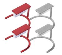 Angoily 4pcs 3d Magnetic Nail Art Tools Kit with Cat Eye Magnet Stand, Multipurpose Manicure Magnet Set in Red and White for DIY Nail Decoration and Salon Use