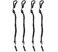 Angoily 4pcs Ab Roller Pull Ropes with Sturdy Latex and Cloth Material for Abdominal Training, Muscle Wheel Roller Straps Designed for Home and Gym Fitness Tools Suitable for Beginners
