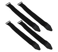 Angoily 4pcs Adjustable Pedal Straps Elliptical Pedal Retainer Black Nylon Soft Material Quick Adjustment Design Supporting Intensive Training Home Fitness Gym Use for Rowing Machine