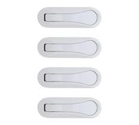 Angoily 4pcs Aluminum Alloy Foldable Wall Hooks, Hidden Folding Coat and Towel Hangers for Bathroom, Kitchen, Closet - Space-Saving Mountable Hooks for Bags, Hats, Keys, and Robes