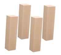 Angoily 4pcs Basswood Blocks Unfinished Soft Wood for DIY Craft Making Safe Non-Toxic Wood Material for Beginners and Experts for Whittling and Educational Projects