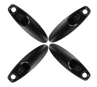 Angoily 4pcs Bicycle Cable Clamps Road Cable Guide Aluminium Alloy Black Streamlined Appearance Effortless Wire Management Suitable for Riding Conditions