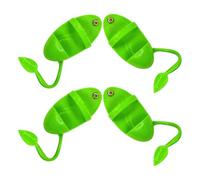 Angoily 4pcs Bird Cage Cuttlebone Holder Feeding Cup Stand for Parakeets Cockatiels Budgies Finches Plastic Bird Perch with Food Rack and Vegetable Holder