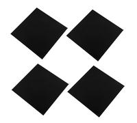 Angoily 4pcs Black Acrylic Sheets 2mm Thick 200x200mm for Crafts Diy, UV Printing, Cnc Engraving, Wedding Signs and Home Project Materials