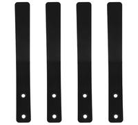 Angoily 4Pcs Black Metal Wall Mount Coat Hooks Screws and Plastic Anchors Rustic Decorative Hat and Clothes Hangers for Hallway and Bathroom Wall Storage