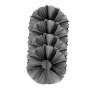 Angoily 4pcs Black Pearl Edged Flower Packing Mesh Floral Bouquet Wrapping Paper with Delicate Wave Pattern for Weddings Birthdays Anniversaries DIY Florist Supplies