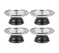 Angoily 4pcs Black Whistling Kettle Cover Knobs Stainless Steel Boiling Water Teakettle Lid Handles Replacement for Kitchen Utensils