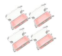 Angoily 4pcs Box Mini Trolley Case Makeup Organizer Portable Eyelash Storage Box for Travel Party Favors Daily Use Soft Interior Easy to Carry for False Eyelashes Cosmetics