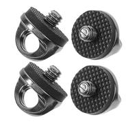 Angoily 4pcs Camera Split Hook Strap Screws with Washer Deep Gray Universal Replacement Camera Accessory Kit for Dslr Anti-slip Wrist Strap Fixing Screws for Photography and Travel