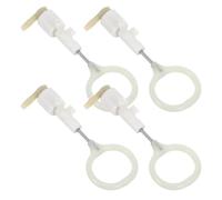 Angoily 4pcs Chainsaw Oil Pump Spare Part Electric Chainsaw Replacement Plastic Handheld Efficient Wide Compatibility White for Saw Repair and Wood Cutting