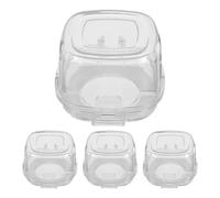 Angoily 4pcs Clear High Temperature Resistant Stove Knob Covers Childproof Safety Protectors for Gas Cookers Easy to Install and Remove Kitchen Burner Guards