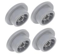 Angoily 4pcs Dishwasher Wheels Lower Rack Wheel Plastic Replacement Parts Effective Operation Universal Fit for Major Brand Dish Rack