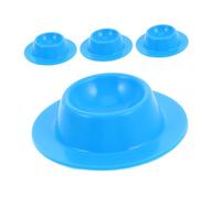 Angoily 4pcs Egg Tray Boiled Egg Rack Egg Rack Eggs Refrigerator Egg Rack Machine Noodle Machine Shell Opener Eggs Fixed Frame Noodle Machine Top Burner Hardware Rails Sky-blue