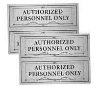 Angoily 4pcs Employee Only Sign Pvc Staff Access Sticker for Office Door Wall Waterproof Stickers for Workplace Public Areas Restaurants Easy to Apply and Remove