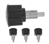 Angoily 4pcs Exercise Bike Pull Pin Spring Knob Replacement Abs+iron Height Adjustment Knob Secure Fastening Easy Installation for Home Gym Fitness Equipment Machines