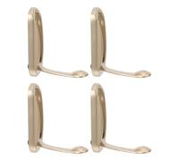 Angoily 4pcs Foldable Wall Hooks Aluminum Alloy Hidden Folding Coat Hooks Gold Finish for Entryway Bathroom Kitchen Invisible Wall Mount for Bags Towels Coats