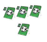 Angoily 4pcs Football Pattern Sequin Notebook with Lock and Key Reversible Green Diary Journal for Boys Thick Pages Personal Organizer for Writing Travel Creative Sketching Private