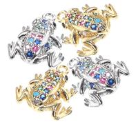Angoily 4Pcs Frog Pendant Charms for DIY Jewelry Safe Material for Necklaces and Keychains Creative Accessories for Frog Lovers