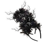 Angoily 4pcs Gothic Tree Branch Headbands for Women Lightweight Halloween Hairbands with Detailed Craftsmanship, Plastic and Cloth Material, for Weddings and Birthdays