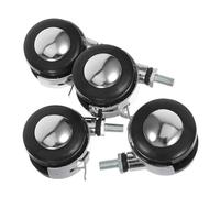 Angoily 4pcs Heavy Duty Alloy Office Chair Caster Wheels with Built Brakes Swivel Replacement for Computer Gaming Chairs Safe for All Floors Including Hardwood and Tile