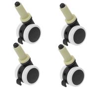 Angoily 4pcs Heavy Duty High Chair Wheels Plastic Caster Wheels for Furniture Easy to Clean and Maintain Safe High Chair Accessories with Strong Load Capacity Random Color