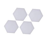 Angoily 4Pcs Hexagonal Artist Oil Painting Boards Cotton Canvas Panels for Oil Tempera Painting Drawing Supplies