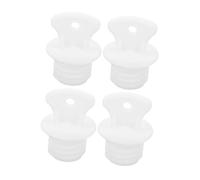 Angoily 4pcs Hot Water Bottles Stopper Lid Rubber Replacement Caps Universal Fit Easy to Replace Sturdy Seal for Hot Water Bags Home Office Use