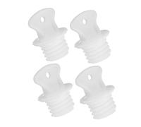 Angoily 4pcs Hot Water Bottles Stopper Rubber Sturdy Replacement Sealing Plug Universal Fit White Longterm Reliability Travel Office Use