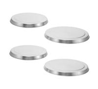 Angoily 4pcs Induction Cooker Hood Stainless Steel Wok Cover Induction Cooktop Protector Kitchen Stove Cover for Home Decor Electric Stovetop Cooker Mat