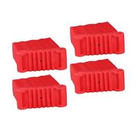 Angoily 4pcs Ladder Leg Caps Heavy Duty Rubber Feet Covers Anti-Slip Floor Protectors for Folding Ladders Wide Base Cushioned Pads Prevent Scratches and Enhance Stability Hardwood