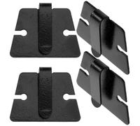 Angoily 4pcs Metal Radio Microphone Hanger Hand Mic Holding Clips for Car Radio Mount Compatible with Ic-2720h Ic-2820ht M241 Dr635 - Vehicle Microphone Holder Accessories