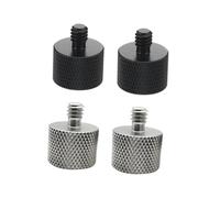 Angoily 4pcs Mic Stand Adapter Male to Female Screw for Tripod Adapter Screw Nut