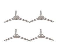 Angoily 4Pcs Microwave Turntable Tray Roller Support with 16Mm Wheel Height Microwave Plate Guide Ring Tripod Stand Replacement for Oven Turntable