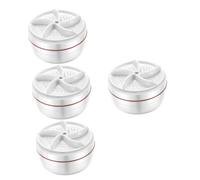 Angoily 4pcs Mini Washing Machine Portable Low Noise Small Washer for Underwear Clothes USB Charging Washing Machine for Small Space