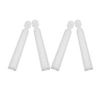 Angoily 4Pcs Multifunctional Measuring Ruler with 2X Magnifier, Portable Precision Drawing Tools for School Geometry, Sketching, and Engineering Students, Pocket-Sized Scale Ruler Set