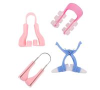 Angoily 4pcs Nose up Lifting Shaping Clips Nose Bridge Straightener Shaper Beauty Tools for Women and Facial Sculpting Correction Random Color Random Color