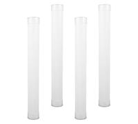 Angoily 4pcs Plastic Storage Tubes with Caps, 31cm Length X 5cm Diameter, Pp round Shipping and Mailing Tubes for Small Parts, Poster Rolls, and Document Storage